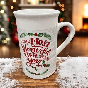 Festive White Holiday Mug